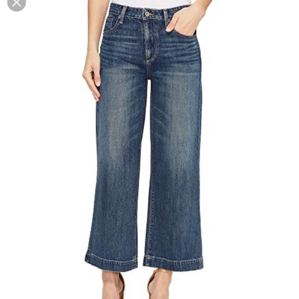 Lucky Brand NWT Wide Leg Crop High Rise Jeans 10
